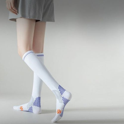 Chaussette-de-compression-contention-blanc-durable