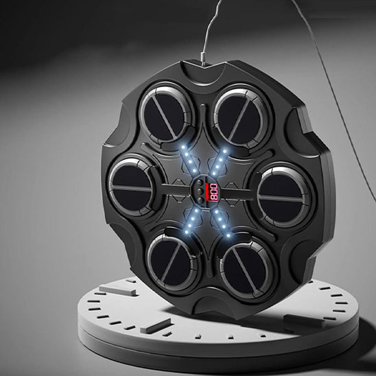 Boxing-machine-intelligente-noire-câble