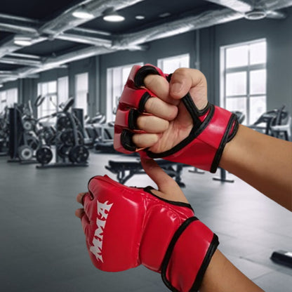 Gant-de-boxe-MMA-rouge-durable