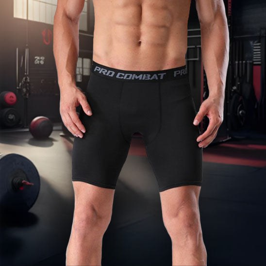 Short-de-sport-homme-compression-noir-pratique